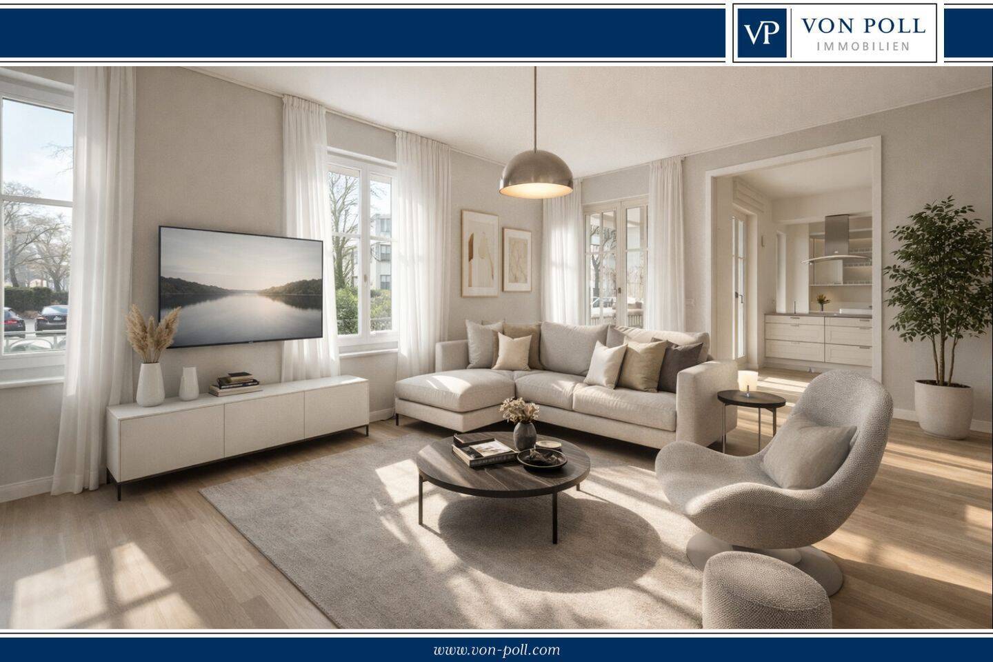 Elegante Erdgeschosswohnung mit Sicherheitsplus und sehr großem Balkon - Foto 1