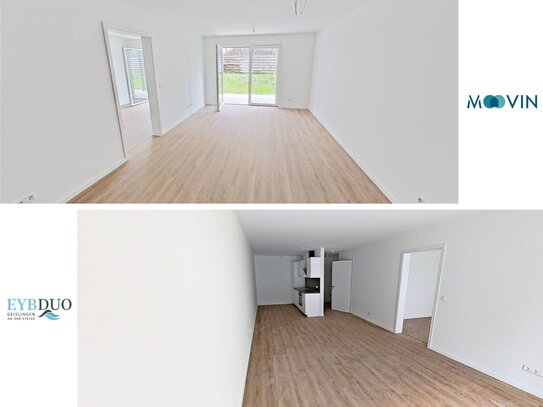 Wundervolle 2-Zimmer-Neubauwohnung mit Terrasse und moderner Einbauküche