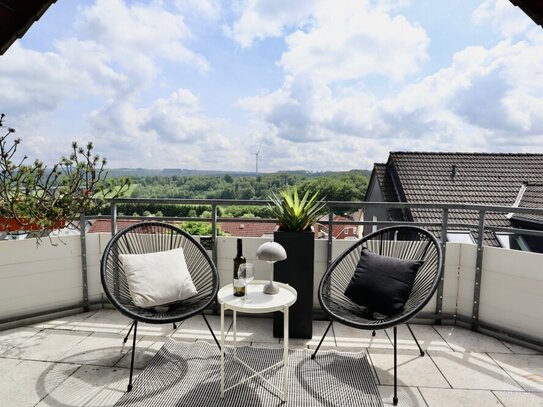 * Herrliche Aussicht* ETW Dachgeschosswohnung mit -Schlafbereich im Spitzboden. - Hellersen