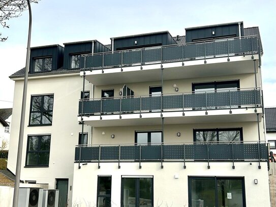 Helle Barrierefreie Neubau Untergeschoss Wohnung mit Terrasse