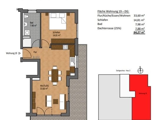 Moderne Penthousewohnung in Bad Wimpfen