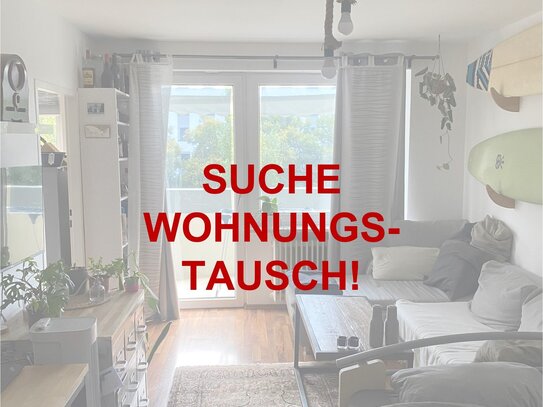 TAUSCHWOHNUNG GESUCHT - biete große, helle & gemütliche Ein-Zimmer-Wohnung mit Balkon am Olympiapark