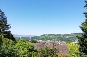 DHH am Hang mit herrlichem Blick nach Lörrach, Tüllingen, Basel - provisionsfrei