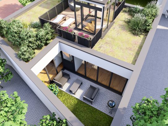 Exklusiver Neuausbau! Großzügige Wohnung mit Terrasse & Dachterrasse im Kwartier Latäng! - WE 7