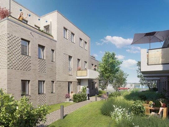 Barrierefrei und kompakt - 2-Zimmer-Neubau-Wohnung mit Balkon in Kappeln | WE 351