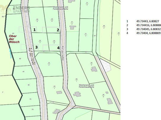 ++ WALDGRUNDSTÜCKE IM INOFFIZIELLEM FERIENHAUSGEBIET | FLUR: 32/7 und 32/8 ++