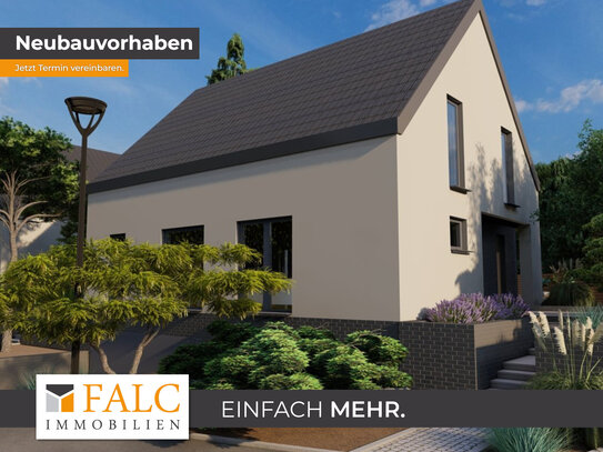 Familienparadies in Planung: Neubau-Architektenhaus in ruhiger Anliegerstraße