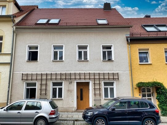 Attraktives Reihenmittelhaus mit großer Dachterrasse im Zentrum von Oschatz