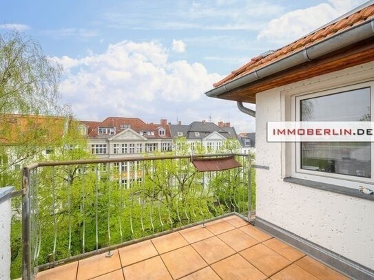 IMMOBERLIN.DE - Maisonette-Dachgeschosswohnung mit Loggia nahe Botanischer Garten