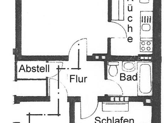 helle freundliche Wohnung mit Balkon in Duisburg-Hochfeld