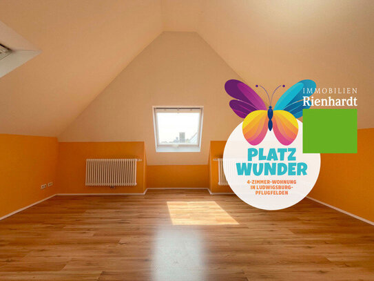 Platzwunder! 4-Zimmer-Wohnung in Ludwigsburg-Pflugfelden