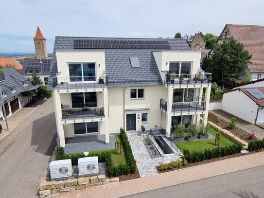 Energieeffiziente 3-Zimmer Dachgeschosswohnung mit großem Balkon in Eberdingen-Nussdorf