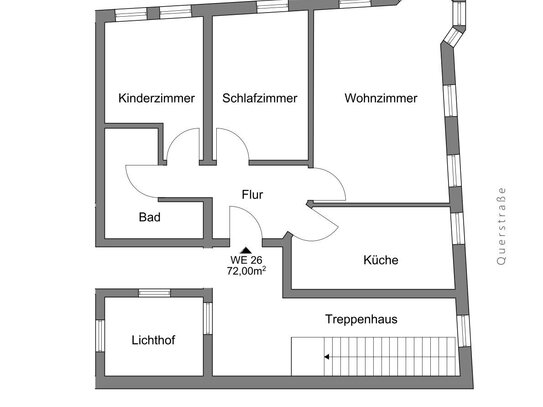 Tolle 3-Zimmer Wohnung im Zentrum Gothas zu vermieten