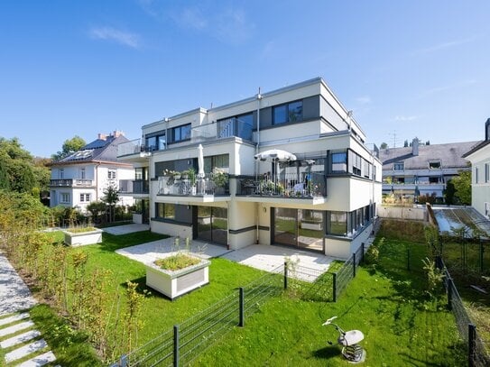 Neubau/Erstbezug: 2-Zimmer-Gartenjuwel im begehrten Harlaching