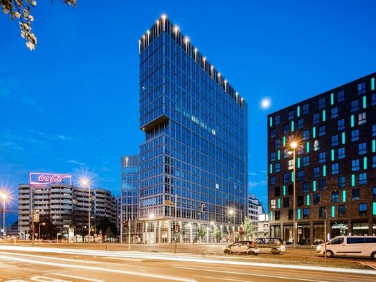 Repräsentative Bürofläche mit Terrasse mit Blick über Berlin