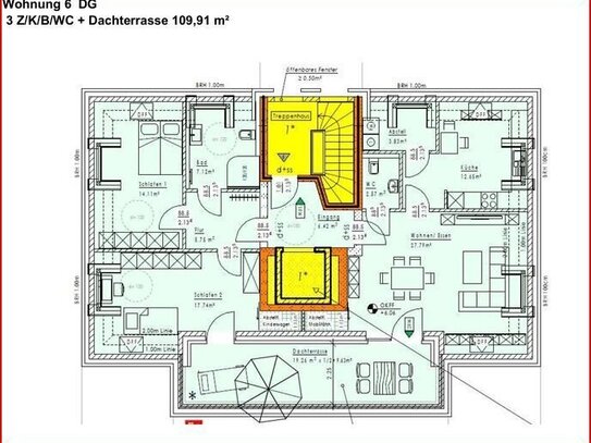 TOP Penthouse Wohnung mit Fahrstuhl,110 m² nahe Tesla zu verkaufen.11.2024 Bezugsfertig, +PKW Platz