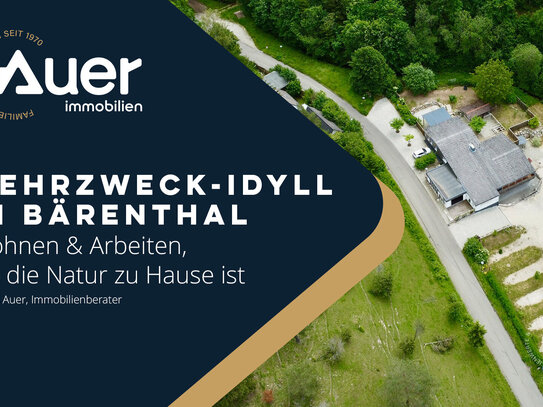 Mehrzweck-Idyll in Bärenthal - Wohnen & Arbeiten, wo die Natur zu Hause ist