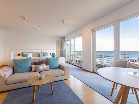 Helgoland: Einzimmerwohnung mit Meerblickbalkon im "atoll ocean resort"