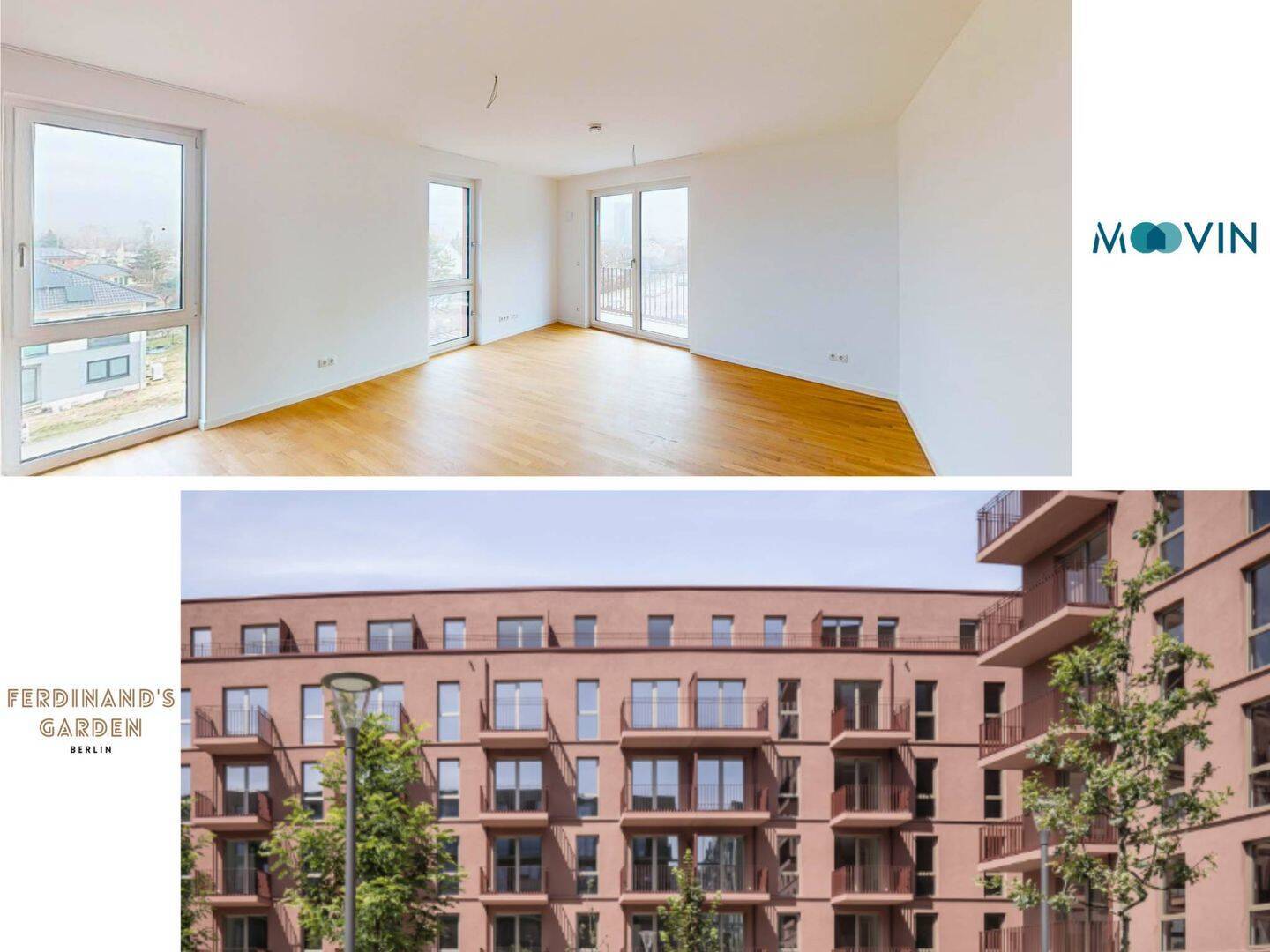 **Modernes Wohnen in Berlin: Großzügige 2-Zimmer-Wohnung mit EBK und 2 BALKONEN im Neubauquartier 'Ferdinand's Garden'** - Foto 1