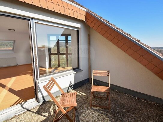 1-Zimmer Wohnung mit Balkon und Blick auf den Taunus