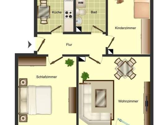 3-Zimmer-Wohnung in Weddinghofen im Angebot, ab April zu besichtigen