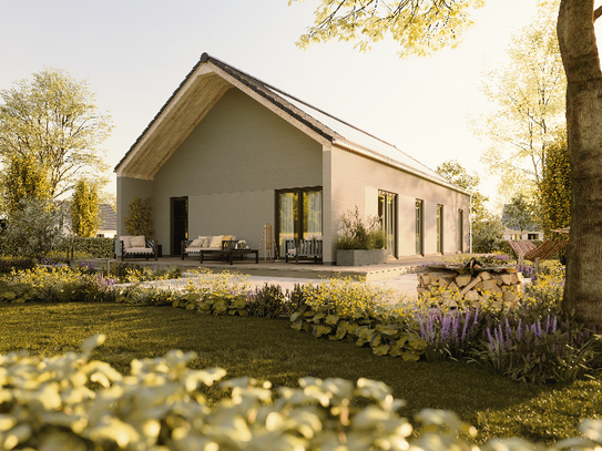 Ein Bungalow, der eins mit der Natur ist - Ihr Bungalow 100 Novo mit überdachter Terrasse in Schloßvippach