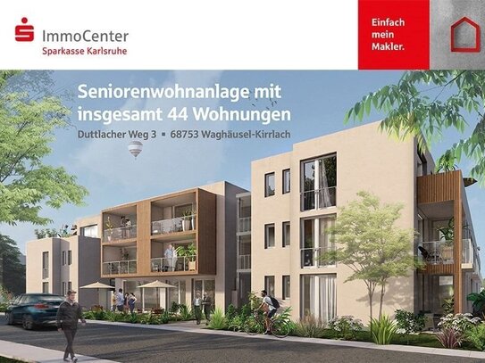 Neubau Erstbezug! Seniorengerechte 2-Zimmer-Neubauwohnung in Waghäusel-Kirrlach