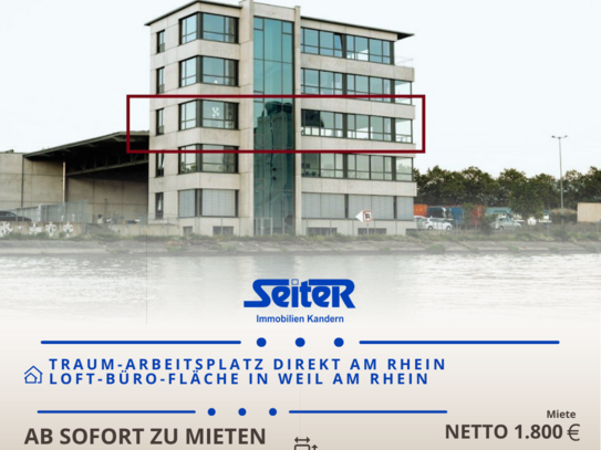 Traum-Arbeitsplatz direkt am Rhein