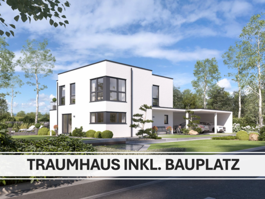 Maßgeschneiderte Architektur. Individuell geplant. Schlüsselfertiges EFH im Bauhausstil