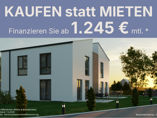 KAUFEN statt meiten - DHH ab 1.245€ mtl. finanzieren Sie Ihr Eigenheim