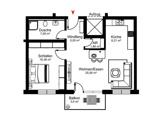 F&D | Scheffelstraße - Wohnung 5 - Haus 1