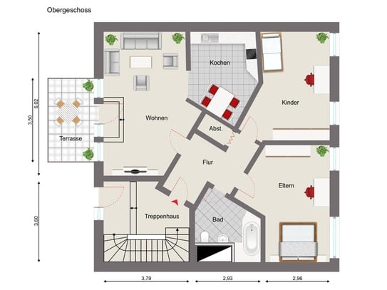 Stilvolle Wohnung mit Außenbereich