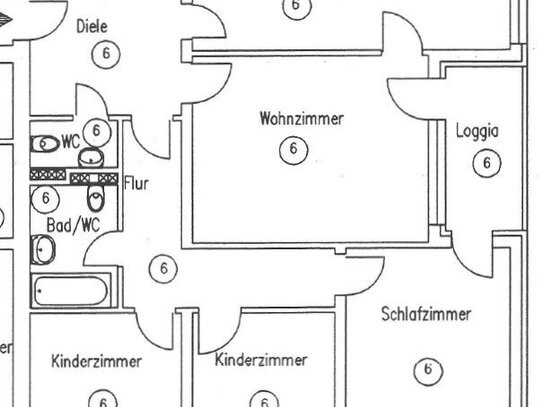 Helle familienfreundliche Wohnung in Wolfsburg-Detmerode