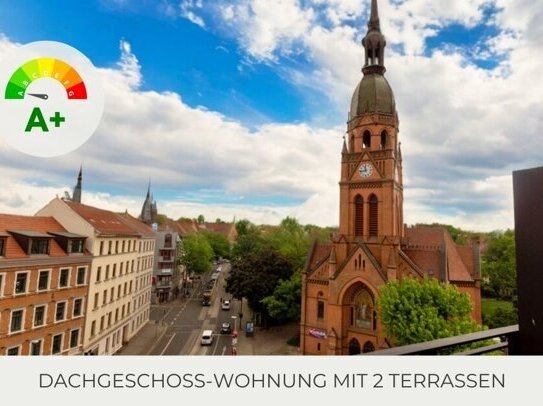 ** Großzügige Dachgeschoss-Wohnung | 2 Terrassen |Bad mit Wanne | Gäste-WC | Stellplatz | Aufzug **