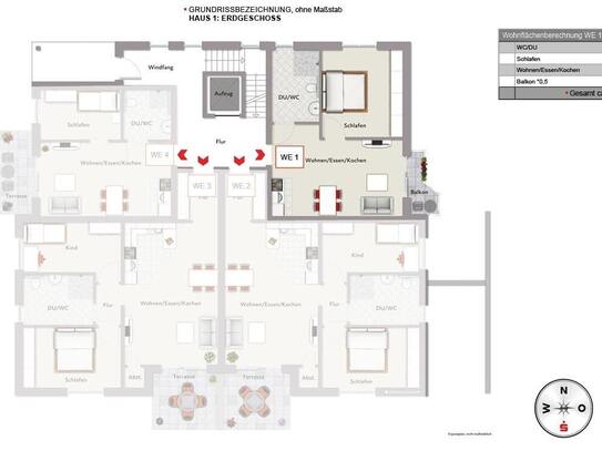 Feine 2-Zimmer-Wohnung mit ca. 50 m²