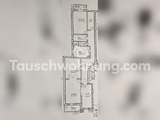 [TAUSCHWOHNUNG] 4,5 Zimmer EG Altbauwohnung mit zwei Gärten in Winterhude