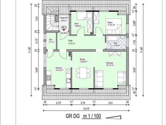 Zentrale 3-Zimmer Wohnung in Bendorf