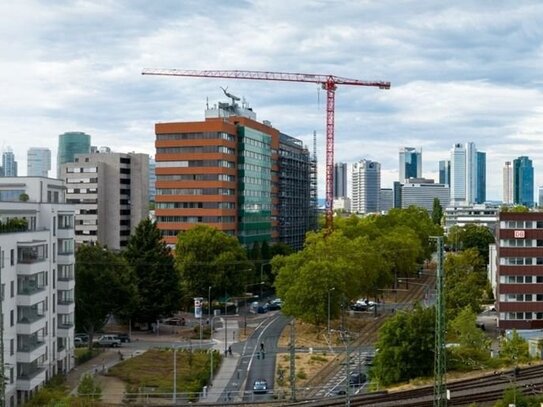 Penthouse mit Blick auf die Frankfurter Skyline - Neubau Erstbezug