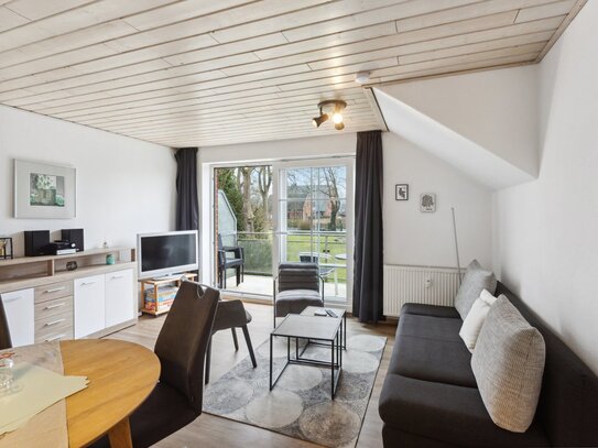 Helle 2 Zimmer Wohnung, 150 Meter vom Strand