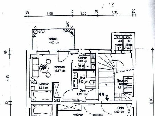 Objekt-Nr.: 111/24 - vermietete 1-Zimmer-ETW im DG mit Dusche, Balkon, Abstellraum und Bodenkammer in Plauen