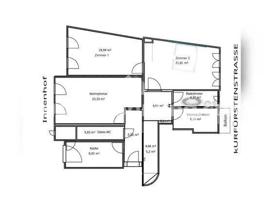 [TAUSCHWOHNUNG] 3,5 Zimmer in ruhiger Lage gegen 5+ Zimmer