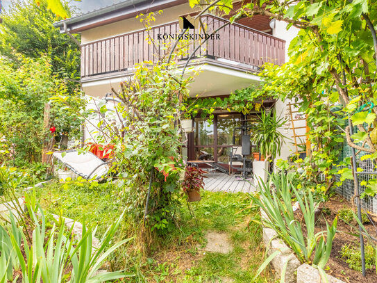 Wunderschöne 3-Zimmer Wohnung mit Gartenanteil in Aussichtslage in kleiner Wohneinheit in Flacht