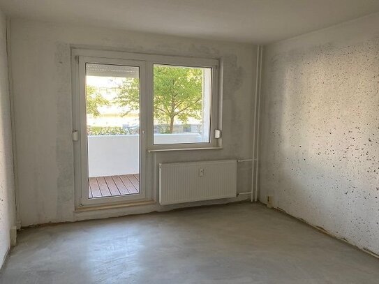 1-Raum-Wohnung mit Balkon im Erdgeschoss