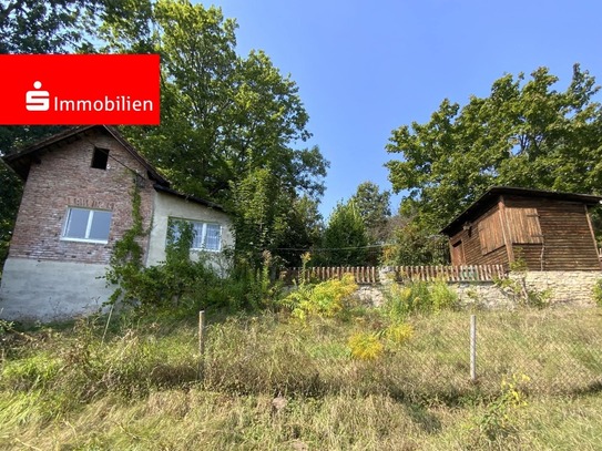 Großes Freizeitgrundstück mit Gartenhütte und Nebengebäude