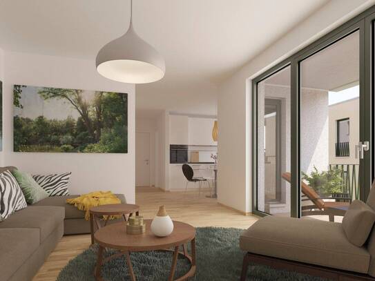 *hofseitiger Erstbezug* Neubau - Effizienzhaus 40 Plus * Balkon / Ankleide / Dusche & Wanne