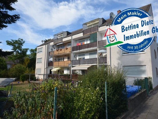 DIETZ: Modernisierte 2-Zimmer-Dachgeschosswohnung mit Balkon und Kellerraum