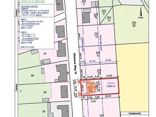 Positiver Bauvorbescheid! Letztes Baugrundstück auf ca.1.000m² für ein Ein- oder Doppelhaus