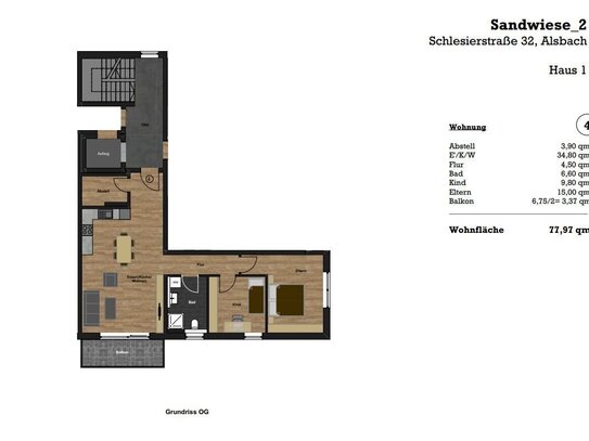 Moderne 3-Zimmer-Wohnung mit Balkon in exklusivem Neubau!