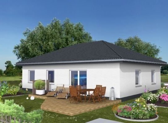 AKTIONSPREIS+++AUSBAUHAUS ohne AUSBAUPAKET mit GRUNDSTÜCK ab 178.010 EUR+++ Bungalow mit interessantem Grundriss auf so…