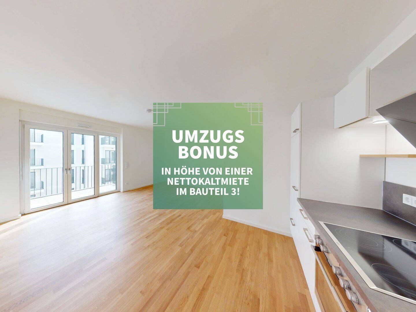 Moderner Neubau: 2-Zimmer-Wohnung mit Balkon und hochwertiger Einbauküche - Foto 1